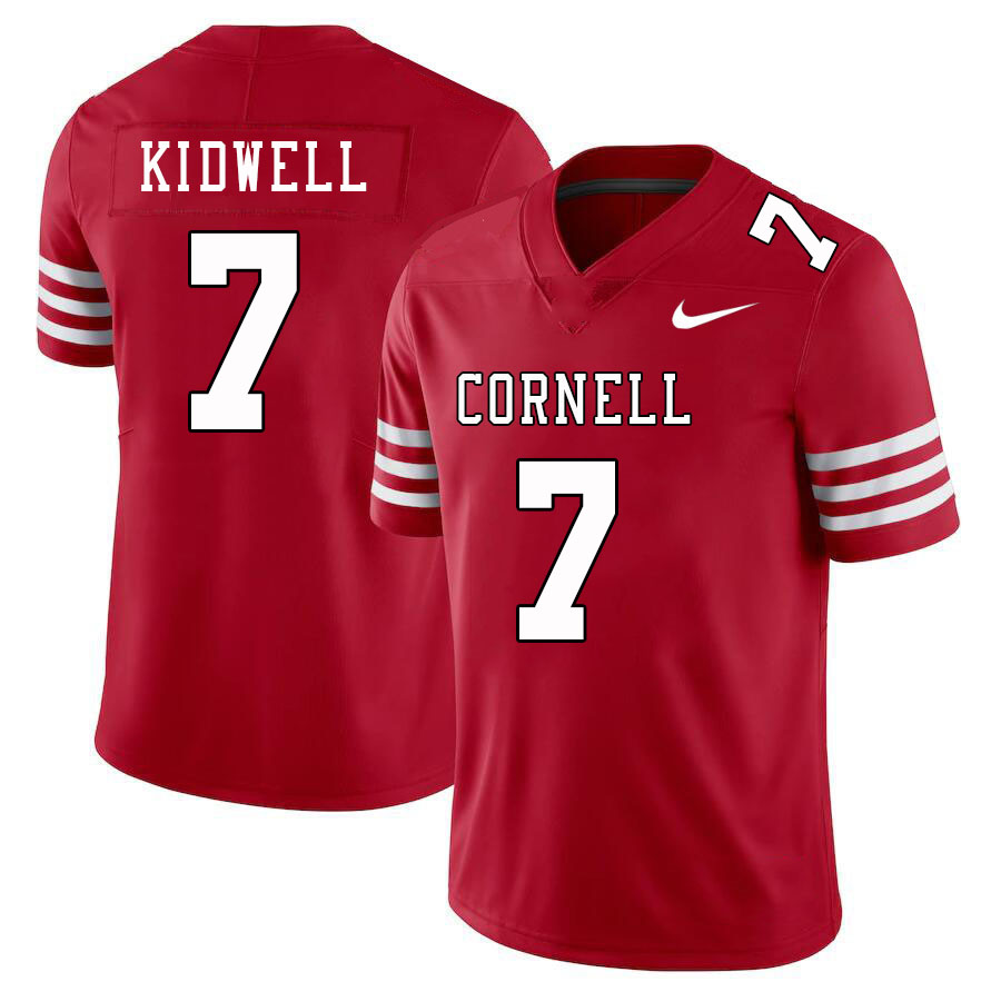 Men-Youth #7 Brody Kidwell Cornell Big Red 2023 College Football Jerseys Stitched-Red